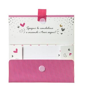 Biglietto Pochette Compleanno “Buon Compleanno” Birthday Cake Rosa